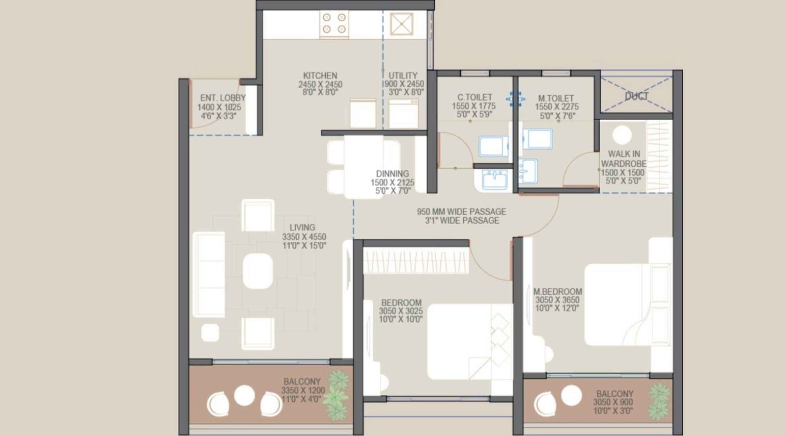 Goyal-My-Home-Codename-Roots-Floor-Plan-2-BHK-Signature-760-Sqft